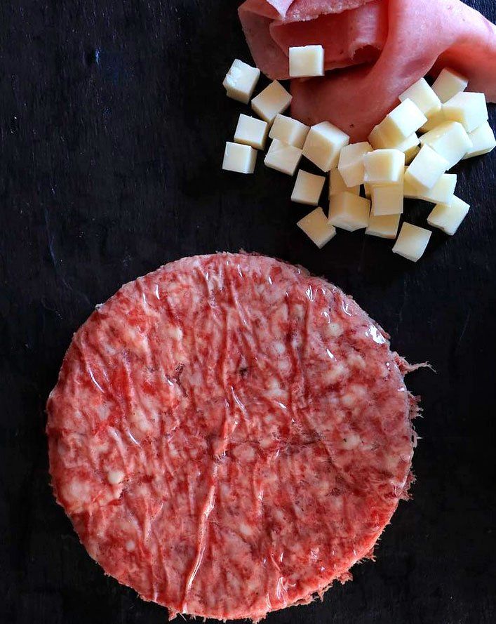 Hamburguesa casera con bacón y queso